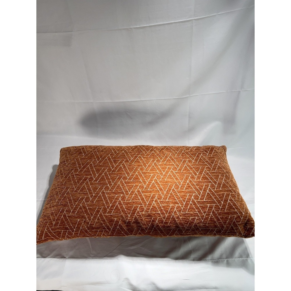 Throw Pillow Orange Rectangle Geometric Contemporary Indoor Decor Non-Standard